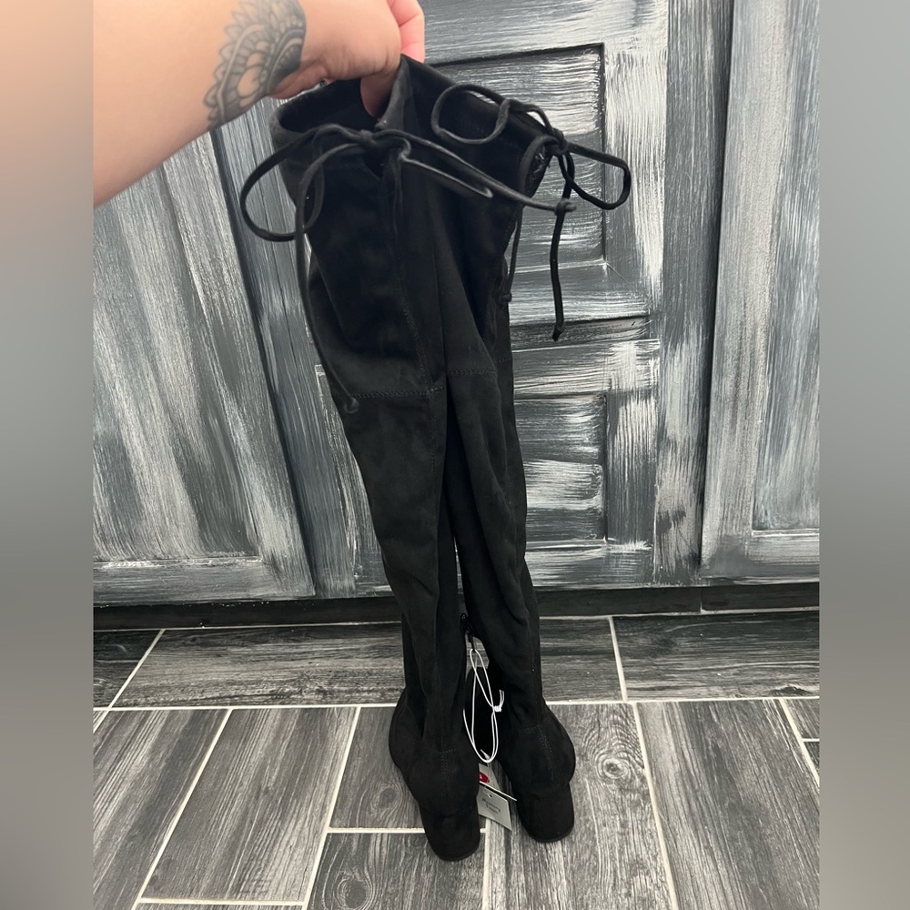 NWT A New Day Black Greta Tall Dress Boots - Picture 5 of 8